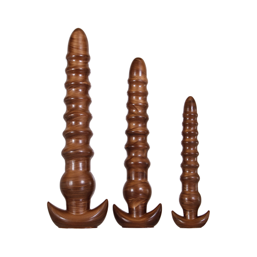 Evolved - Twisted love - Geribbelde buttplug set - 3 stuks